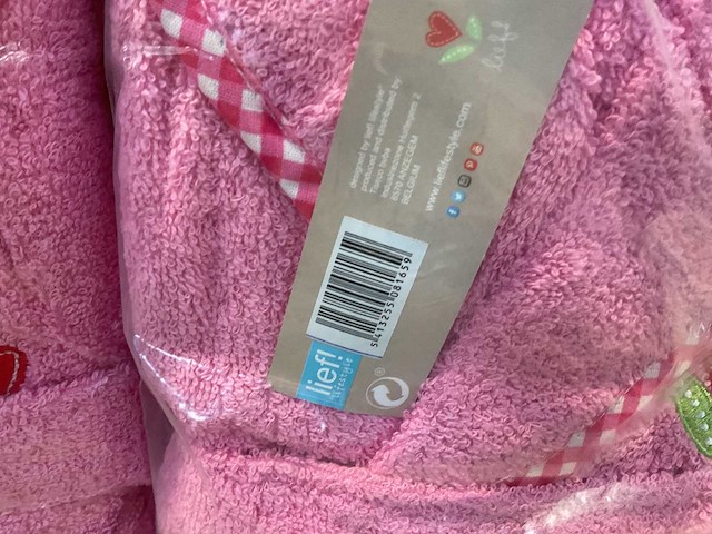 Partij lief badjassen roze (90x) - afbeelding 3 van  3