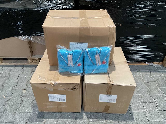 Partij lief badjassen turqoise (108x) - afbeelding 2 van  4