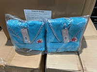 Partij lief badjassen turqoise (108x) - afbeelding 3 van  4