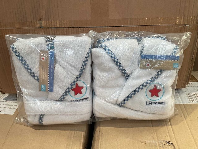 Partij lief badjassen wit (108x) - afbeelding 3 van  4