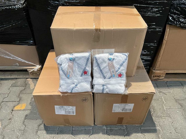 Partij lief badjassen wit (90x) - afbeelding 2 van  4