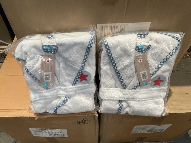 Partij lief badjassen wit (90x) - afbeelding 3 van  4