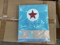 Partij lief dekbedovertrek + 1 kussensloop - blauw (30x) - afbeelding 1 van  5