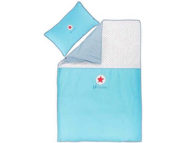 Partij lief dekbedovertrek + 1 kussensloop - blauw (30x) - afbeelding 5 van  5