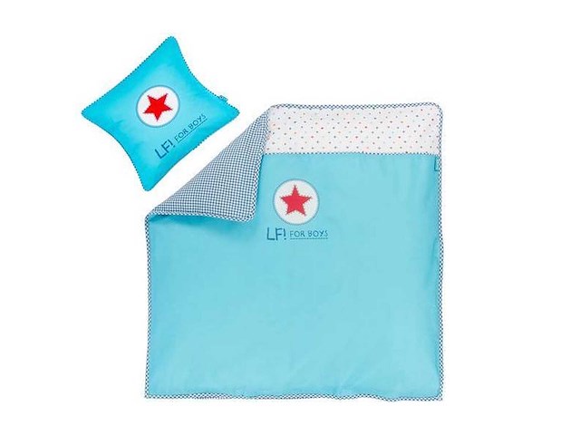 Partij lief dekbedovertrek + 1 kussensloop - blauw (60x) - afbeelding 5 van  5