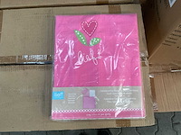 Partij lief dekbedovertrek + 1 kussensloop - roze (20x) - afbeelding 2 van  5