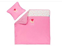 Partij lief dekbedovertrek + 1 kussensloop - roze (40x) - afbeelding 4 van  5