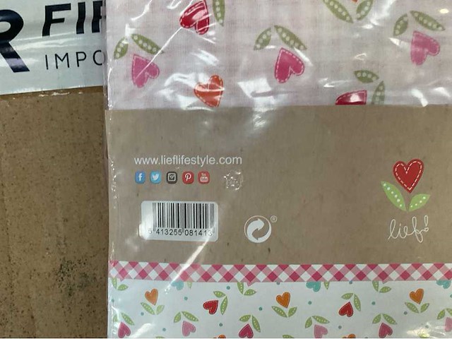 Partij lief dekbedovertrek + 1 kussensloop - roze (70x) - afbeelding 4 van  5