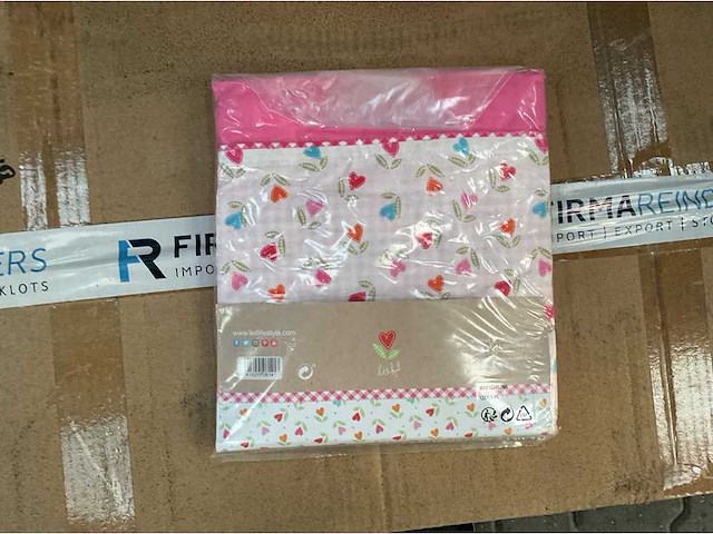 Partij lief dekbedovertrek + 1 kussensloop - roze (90x) - afbeelding 5 van  5