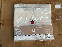 Partij lief ledikantlaken blauw/wit - 2 stuks (25x) - afbeelding 2 van  5