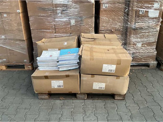 Partij lief ledikantlaken blauw/wit - 2 stuks (55x) - afbeelding 3 van  5