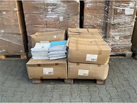 Partij lief ledikantlaken blauw/wit - 2 stuks (55x) - afbeelding 3 van  5