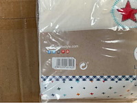 Partij lief ledikantlaken blauw/wit - 2 stuks (90x) - afbeelding 3 van  5