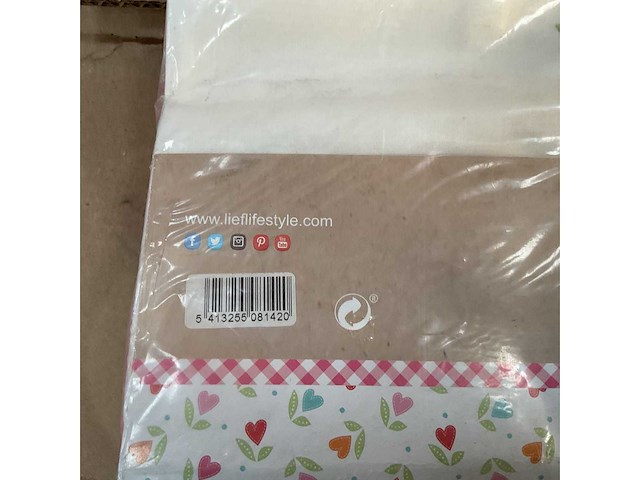 Partij lief ledikantlaken roze/wit - 2 stuks (45x) - afbeelding 4 van  5