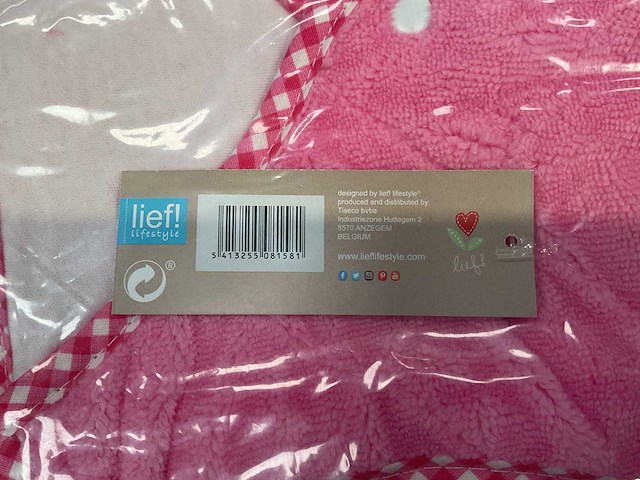 Partij lief slaapzakken roze (50x) - afbeelding 3 van  5