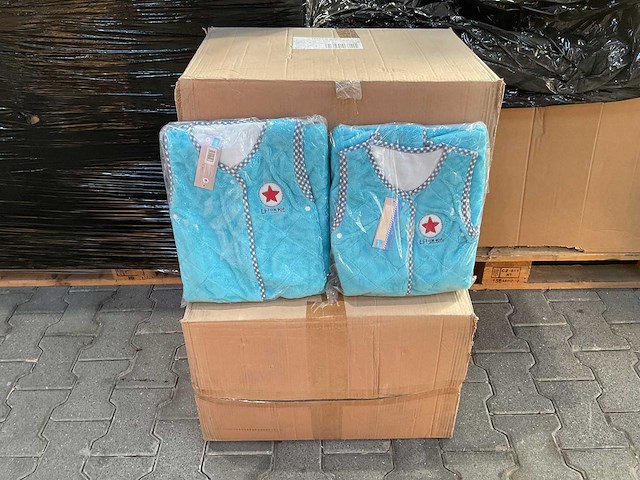 Partij lief slaapzakken turquoise (50x) - afbeelding 4 van  4