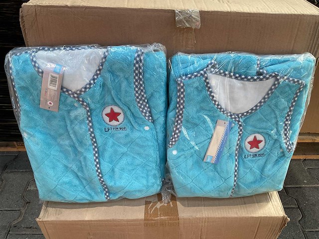 Partij lief slaapzakken turquoise (50x) - afbeelding 1 van  1