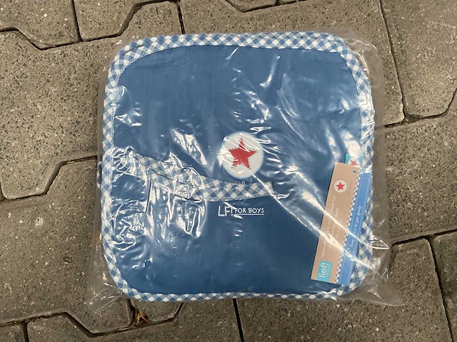 Partij lief spuugdoeken blauw (100x) - afbeelding 3 van  4