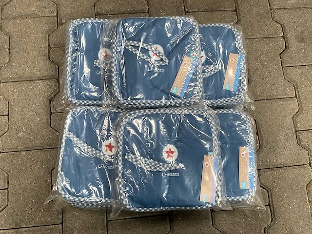 Partij lief spuugdoeken blauw (100x) - afbeelding 4 van  4