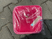 Partij lief spuugdoeken rood (100x) - afbeelding 1 van  4