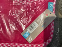 Partij lief spuugdoeken rood (100x) - afbeelding 3 van  4