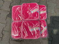 Partij lief spuugdoeken rood (100x) - afbeelding 2 van  4