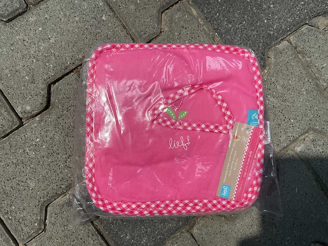 Partij lief spuugdoeken roze (100x) - afbeelding 1 van  4