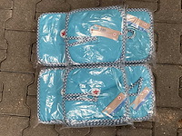 Partij lief spuugdoeken turquoise (100x) - afbeelding 2 van  4