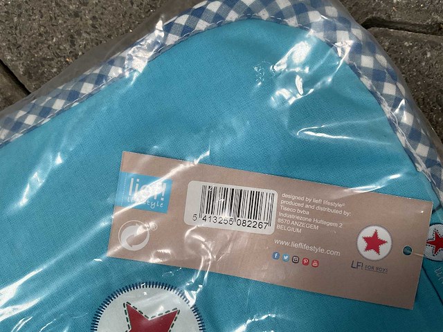 Partij lief spuugdoeken turquoise (100x) - afbeelding 2 van  4