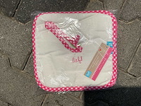 Partij lief spuugdoeken wit (100x) - afbeelding 4 van  4