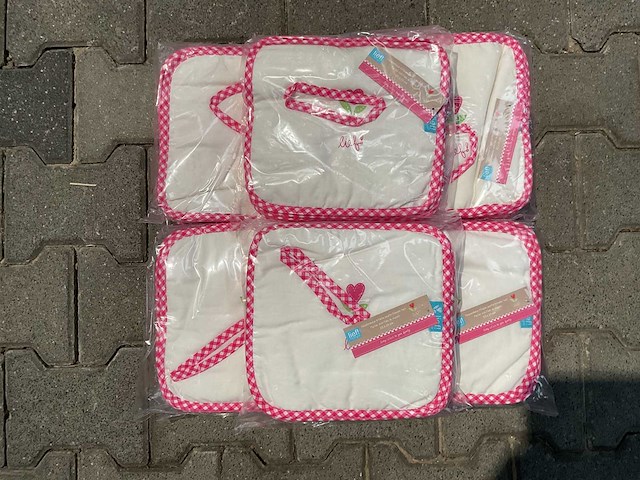 Partij lief spuugdoeken wit (100x) - afbeelding 1 van  4