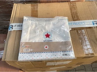 Partij lief wieglaken blauw/wit - 2 stuks (20x) - afbeelding 1 van  4