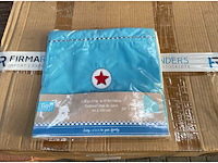 Partij lief wieglaken blauw/wit - 2 stuks (60x)