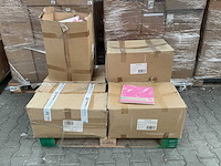 Partij lief wieglaken wit/roze - 2 stuks (20x) - afbeelding 4 van  5