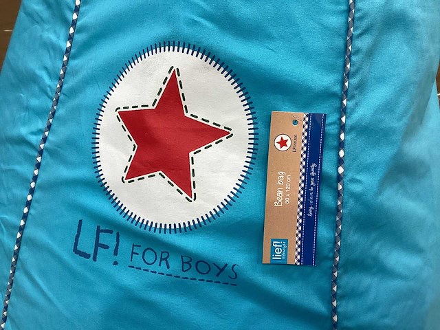 Partij lief zitzak - blauw (10x) - afbeelding 4 van  6