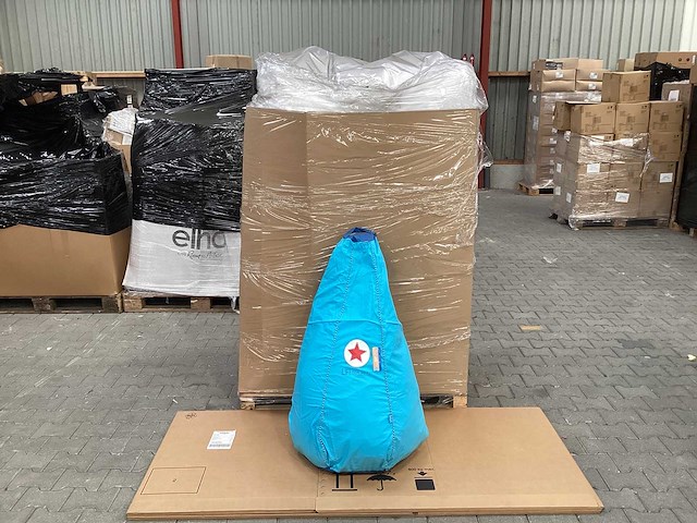 Partij lief zitzak - blauw (10x) - afbeelding 3 van  4