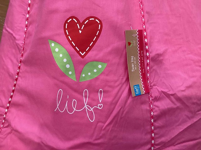 Partij lief zitzak - roze (10x) - afbeelding 3 van  4