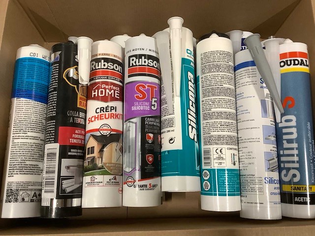 Partij lijm & kit (16x) - afbeelding 1 van  1