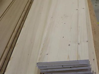 Partij linalite® hout (onderdelen uitvaartkisten), diverse soorten o.a. ll plus eiken/vuren/populier hoofeind & zijkanten - afbeelding 2 van  30