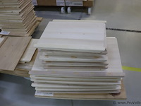 Partij linalite® hout (onderdelen uitvaartkisten), diverse soorten o.a. ll plus eiken/vuren/populier hoofeind & zijkanten - afbeelding 7 van  30