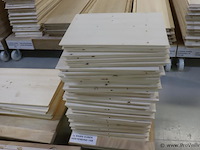Partij linalite® hout (onderdelen uitvaartkisten), diverse soorten o.a. ll plus eiken/vuren/populier hoofeind & zijkanten - afbeelding 9 van  30