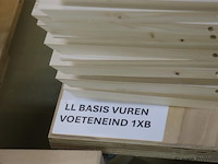 Partij linalite® hout (onderdelen uitvaartkisten), diverse soorten o.a. ll plus eiken/vuren/populier hoofeind & zijkanten - afbeelding 10 van  30