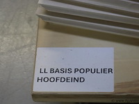 Partij linalite® hout (onderdelen uitvaartkisten), diverse soorten o.a. ll plus eiken/vuren/populier hoofeind & zijkanten - afbeelding 21 van  30