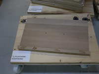 Partij linalite® hout (onderdelen uitvaartkisten), diverse soorten o.a. ll plus eiken/vuren/populier hoofeind & zijkanten - afbeelding 24 van  30