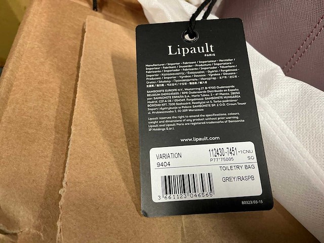 Partij lipault toilettassen (18x) - afbeelding 2 van  4