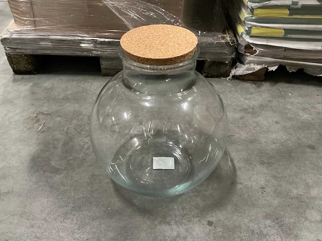 Partij lovely flower bolpotten d13/31 h30cm m/kurk (55x) - afbeelding 3 van  5