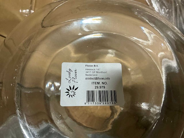 Partij lovely flower bolpotten d13/31 h30cm m/kurk (55x) - afbeelding 4 van  5