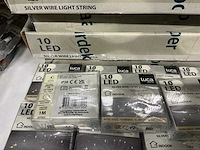 Partij luca lighting 10led silver wire light string 1m (475x) - afbeelding 3 van  3