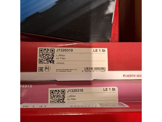 Partij lucht, interieur, brandstof & olie filters, o.a. jakoparts - afbeelding 20 van  56