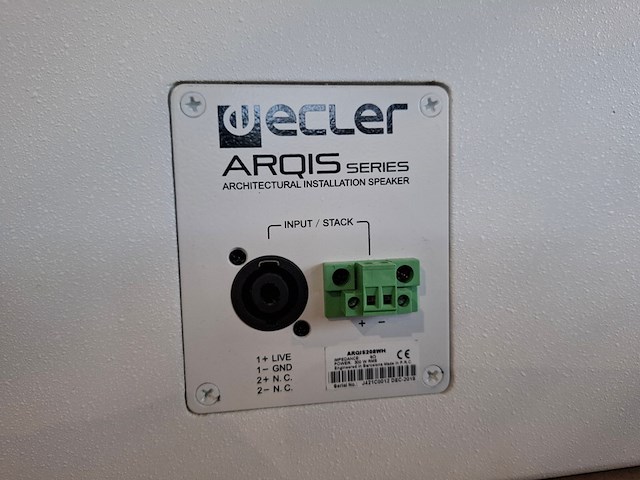 Partij luidsprekers, ecler, 2x arqis208wh luidspreker, 1x arqissb6twh sub - afbeelding 3 van  5